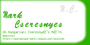 mark cseresnyes business card